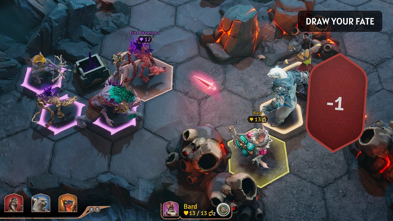 Bard-Gameplay aus Sunderfolk.