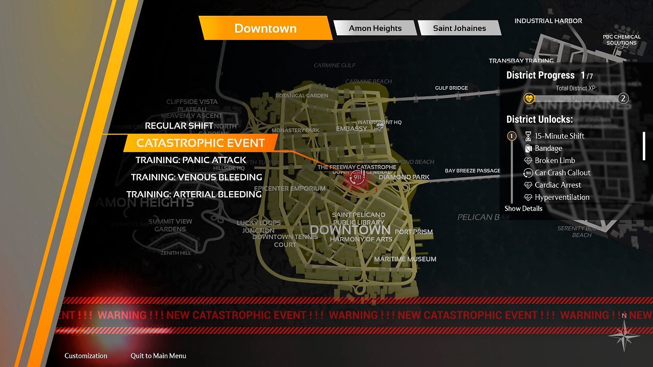 Ein Ausschnitt der Map von San Pelicano