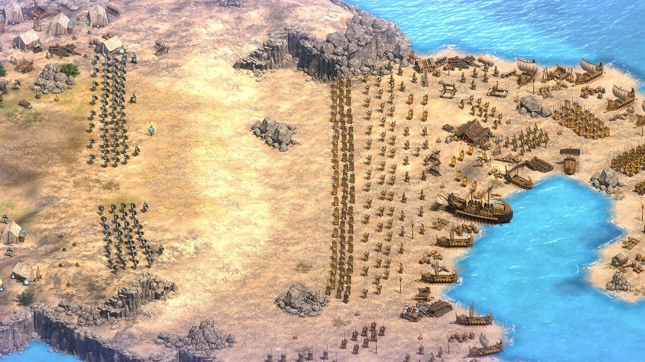 Eine große Schlacht in Age of Empires 2: Chronicles - Battle for Greece.