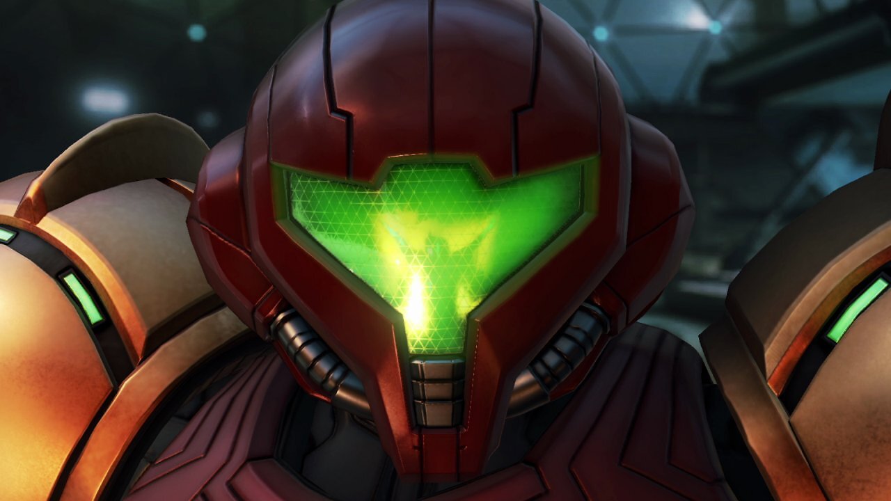 Samus schaut in die Kamera