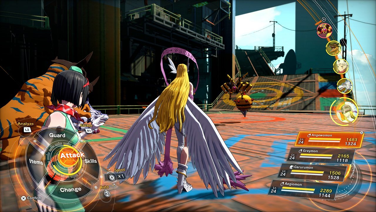 Angewomon greift an