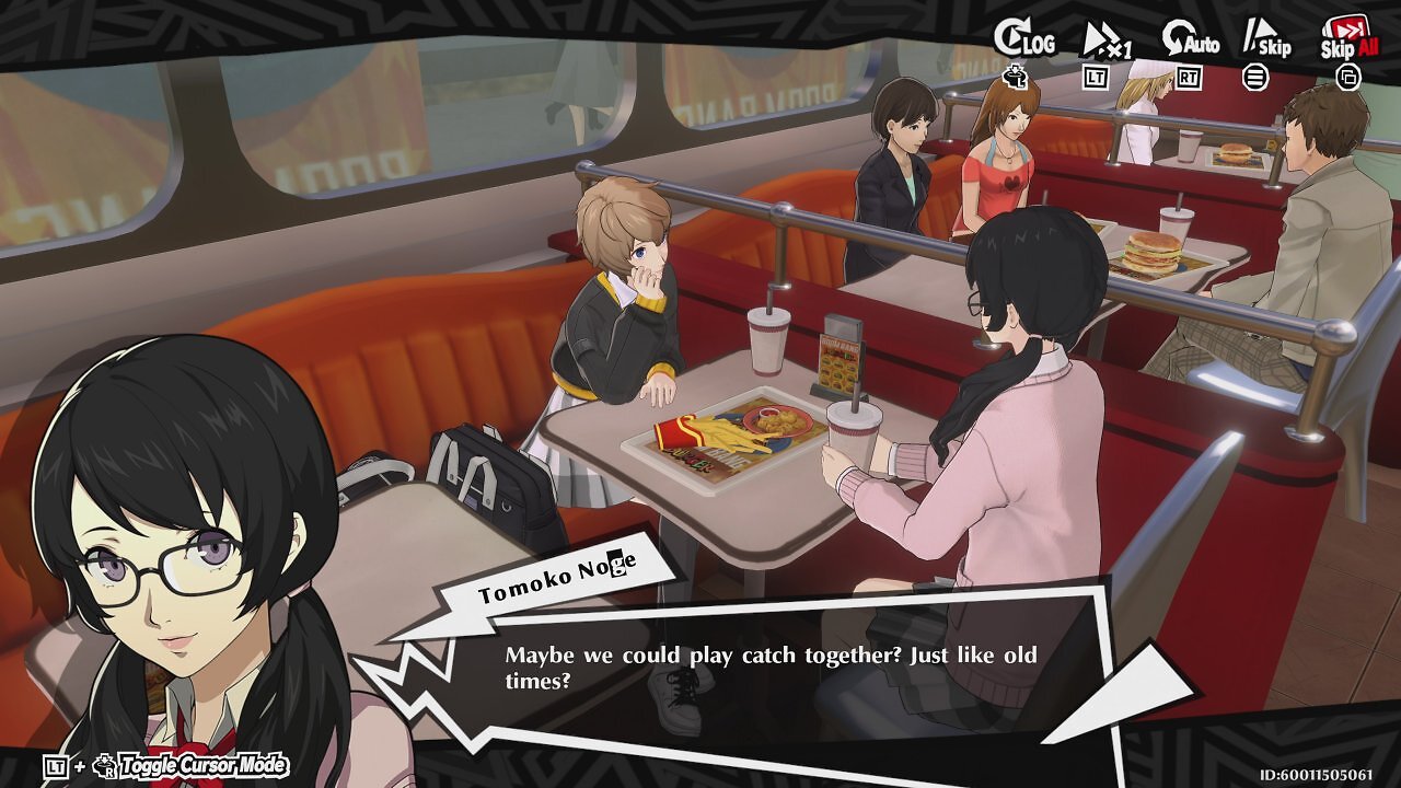Ein Gespräch zwischen Tomoko und Motoha aus Persona 5: The Phantom X