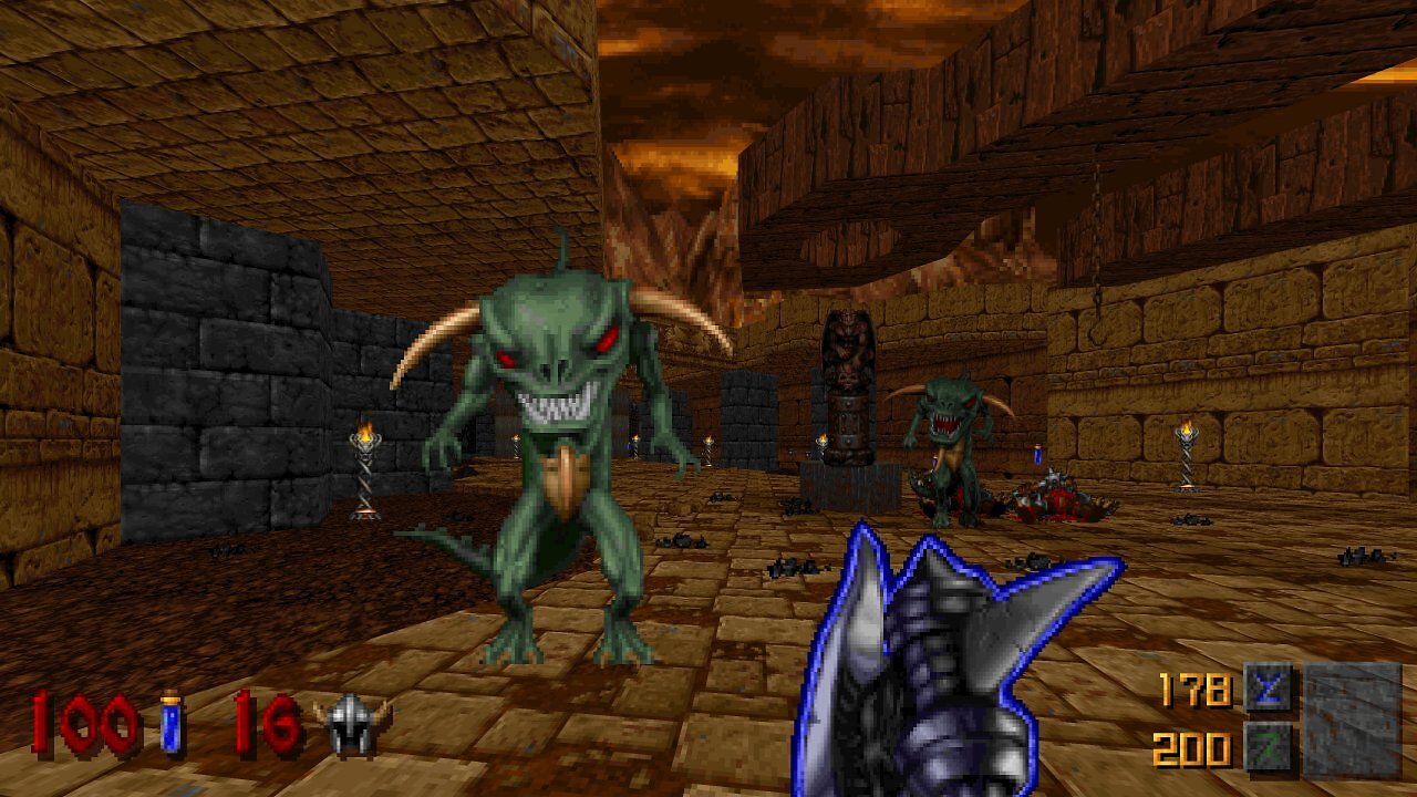 Der typische Look der Doom-1-Engine bleibt auch in den Neuauflagen erhalten.