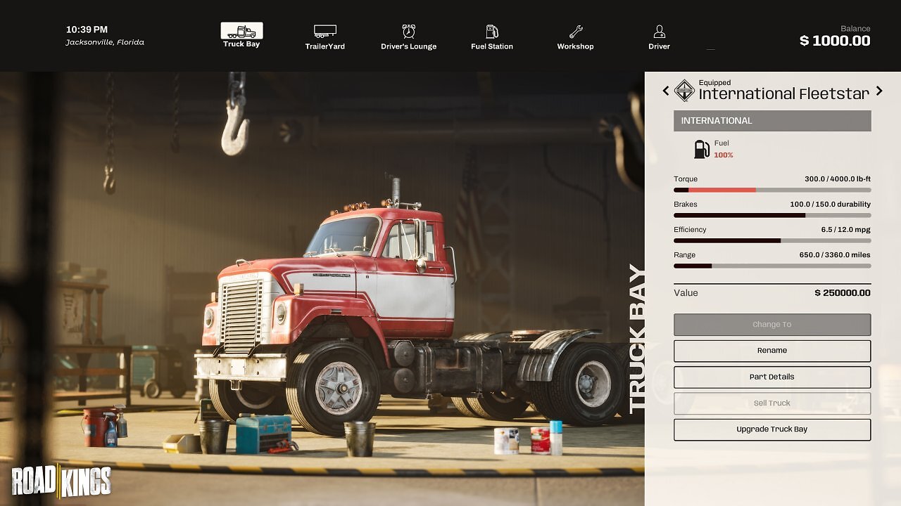 [29/08/2025] Im Spiel kann zwischen verschiedenen Trucks gewählt werden.
