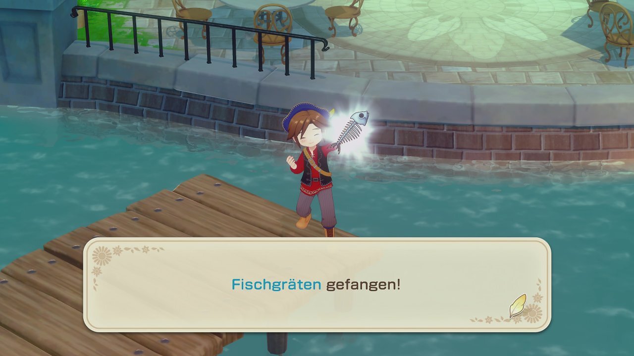 [25/08/2025] Beim Angeln habt ihr die Chance, nützliche Fische zu ergattern. Manchmal habt ihr allerdings auch ein wenig Pech und zieht lediglich Fischgräten aus dem Wasser.
