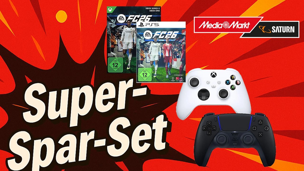 PS5-Controller nur 20 Euro mit EA Sports FC 26 - Spar-Set auch für Xbox erhältlich