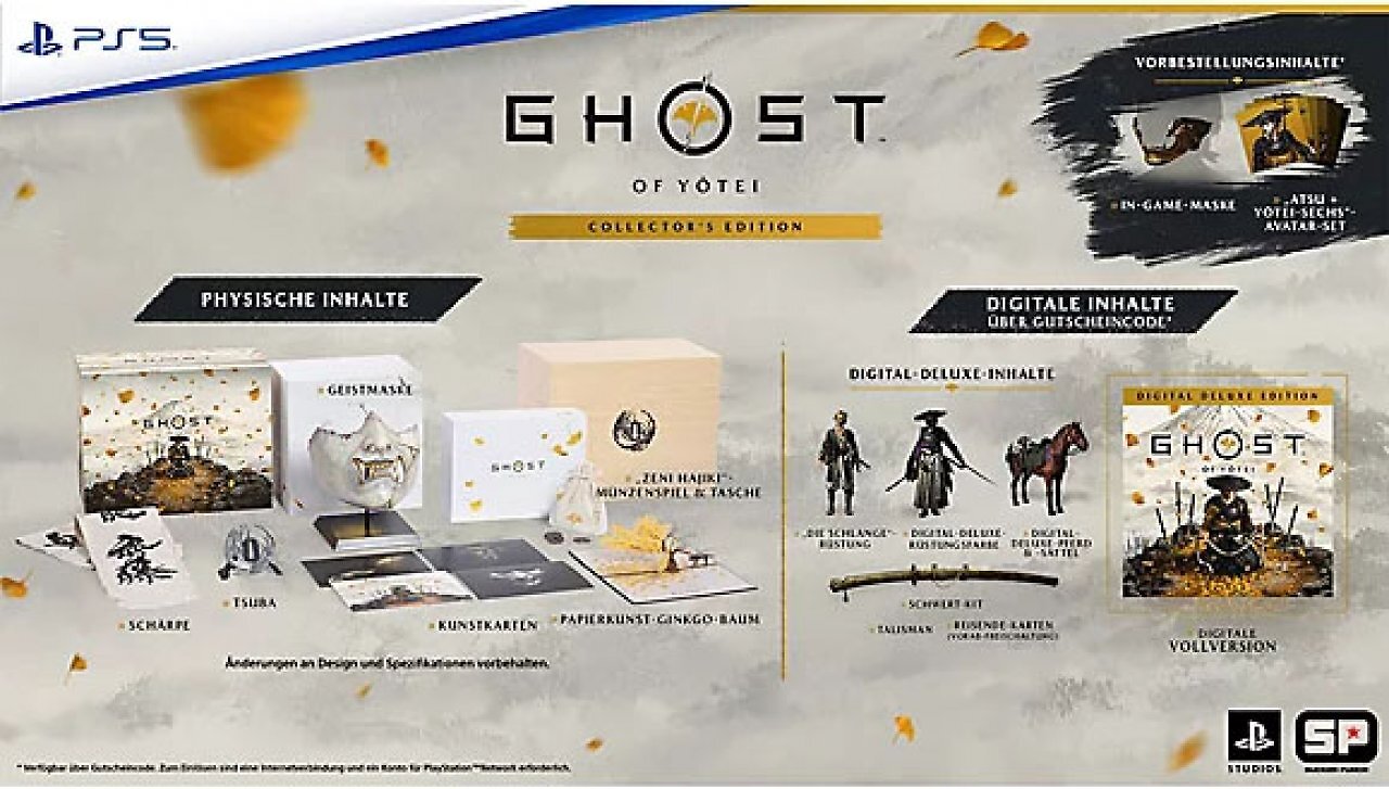 [10/09/2025] Die Ghost of Yotei - Collector's Edition ist prallgefüllt.