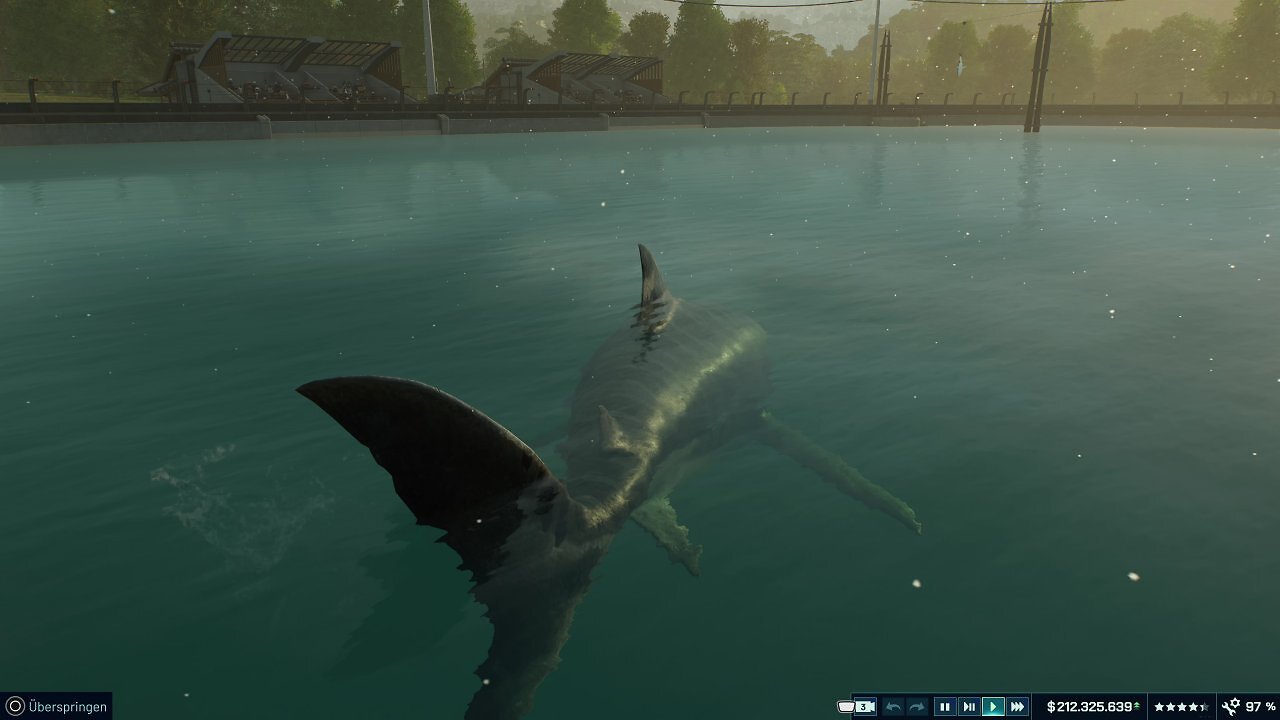 [27/10/2025] Die Brutstätten-Sequenz des Megalodon sorgt direkt für Gänsehaut. Das riesige Urzeitmonster ist eine fantastische Attraktion für Besucher.