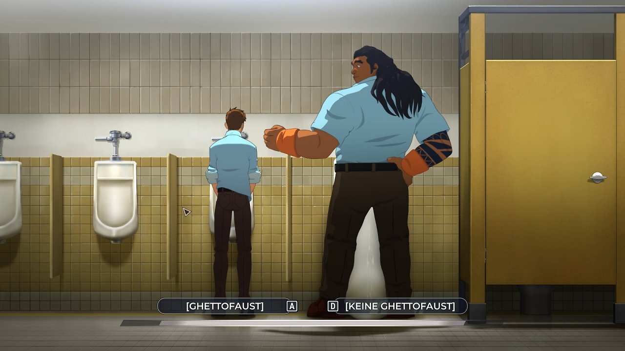 Beim Kennenlernen auf dem Herren-WC müsst ihr eine Entscheidung treffen. Wie würdet ihr reagieren?