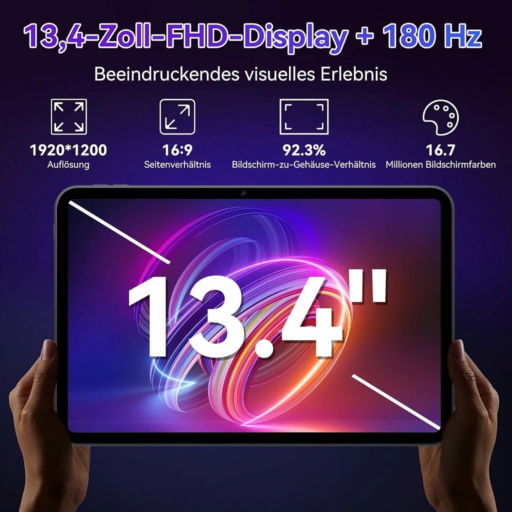 Das Tabwee T60 Pro hat ein 13,4 Zoll großes Full-HD-Display.