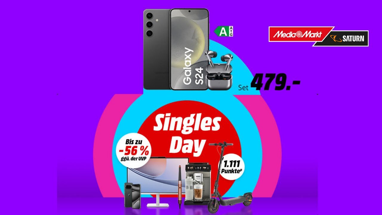 Super-Deal gilt nur bis Mittwoch: Samsung-Handy mit 320€ Rabatt und Gratis-Kopfhörern (UVP 249€) bei MediaMarkt