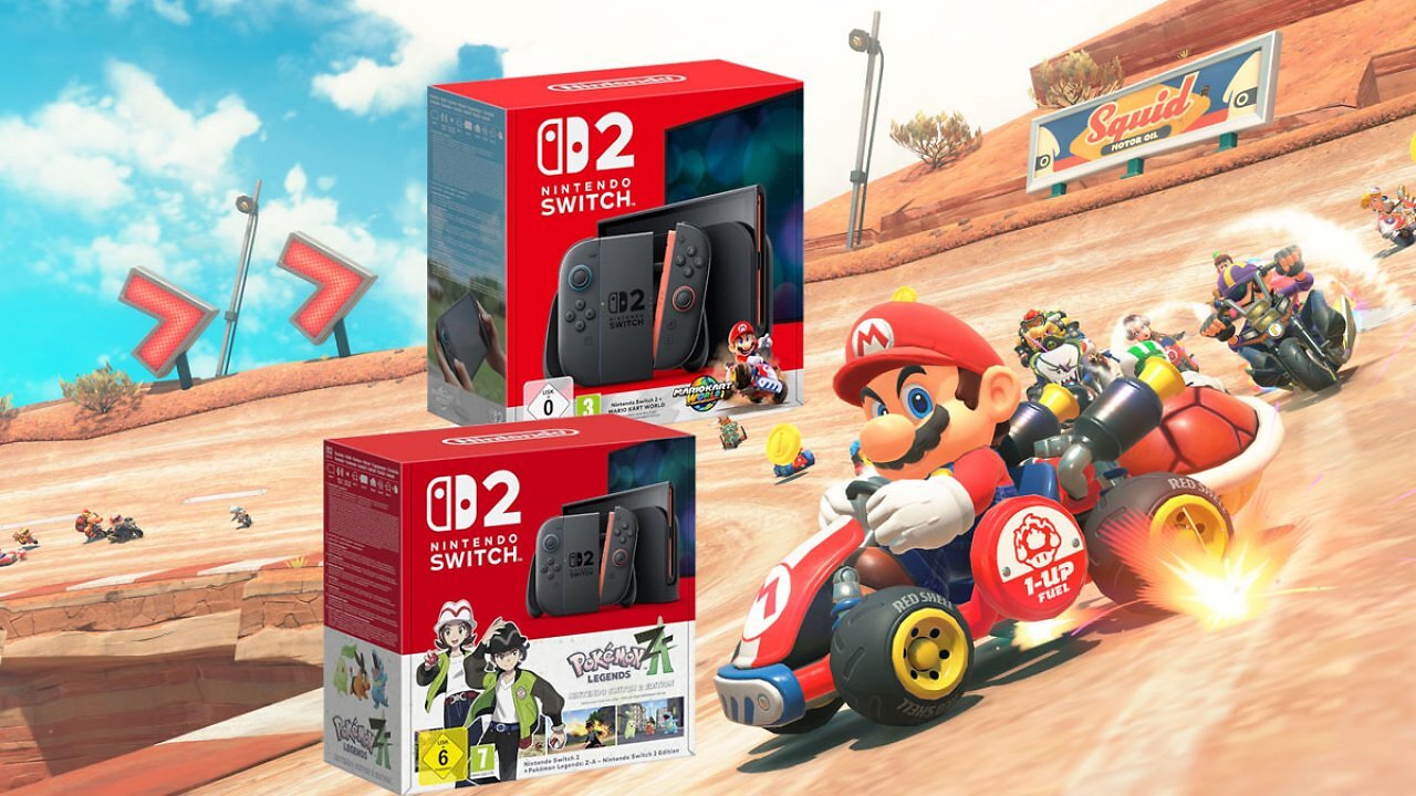 Neue Nintendo-Konsole bei Amazon gerade günstiger: Switch 2 mit Mario Kart World oder Pokémon-Legenden Z-A