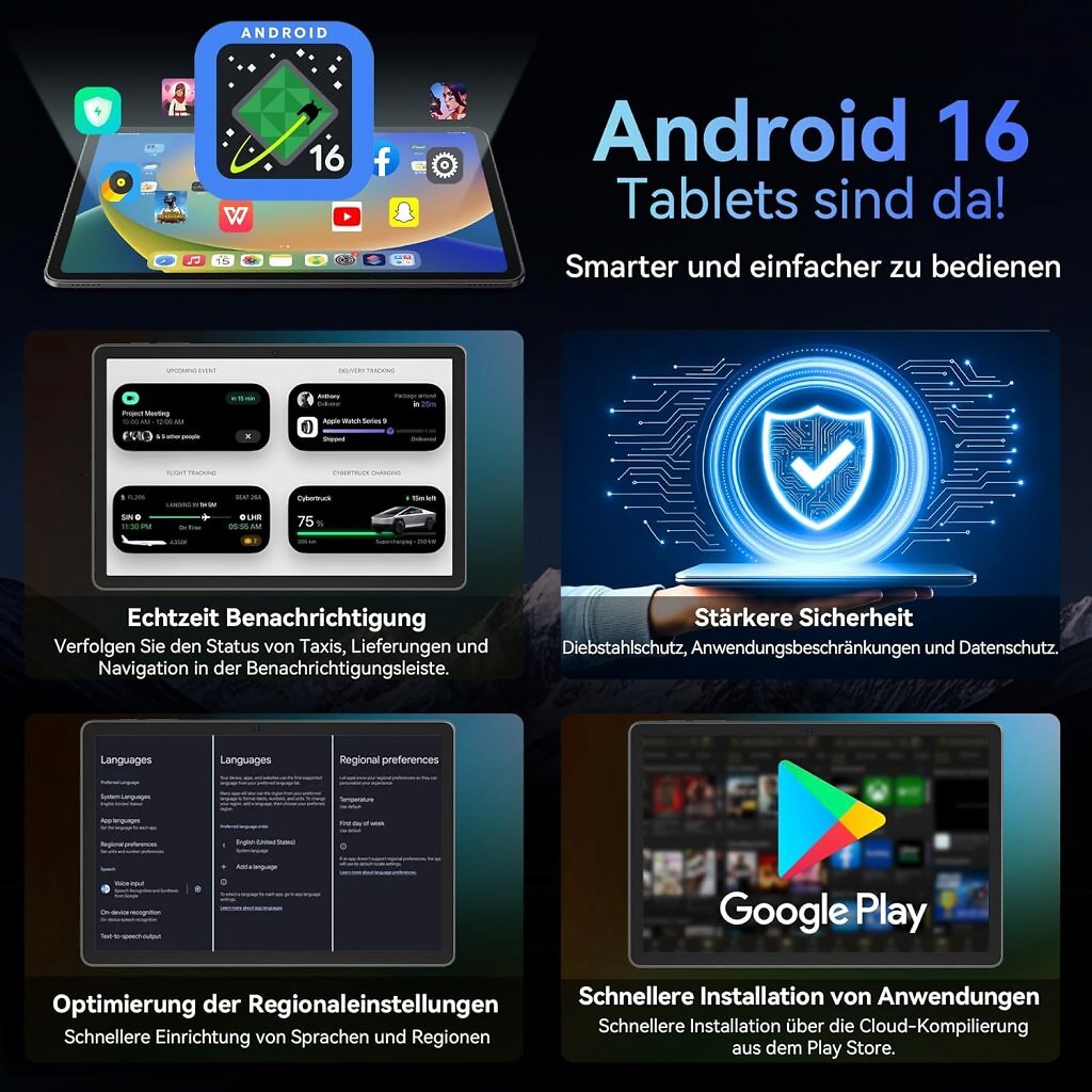 Tabwee T90 mit Android 16.
