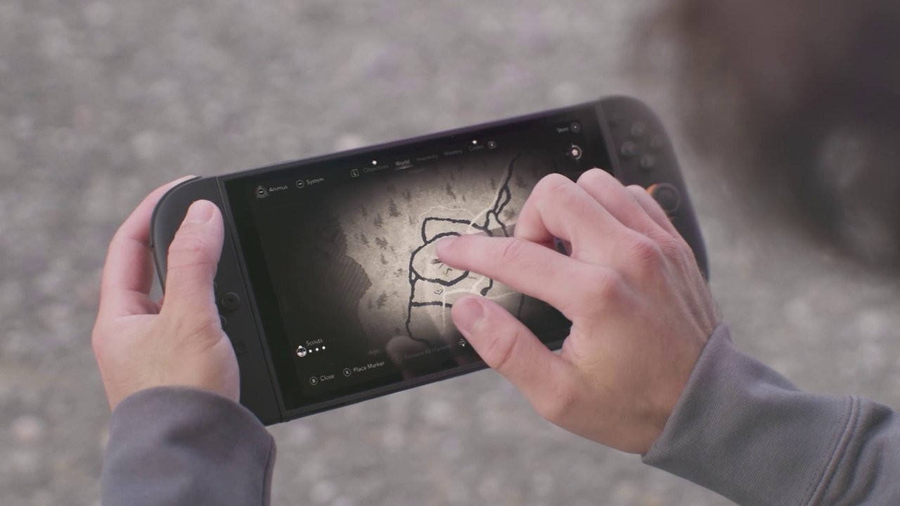 [01/12/2025] Im Handheld-Modus lassen sich die Menüs und Karte über den Touchscreen bedienen.