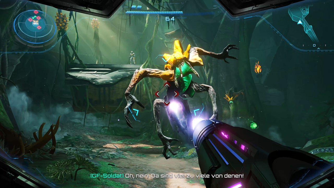 Die Griever sind agile Mutanten, die sich im Kampf auf Samus stürzen. Sie sind gut umgesetzt, werden aber zu oft verwendet.
