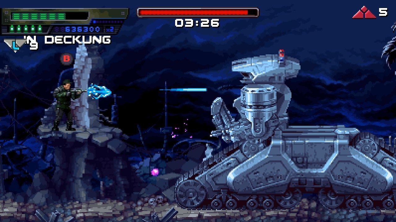 Mit knapp 90 Minuten für einen normalen Spieldurchgang ist Terminator 2D sehr kurz geraten.