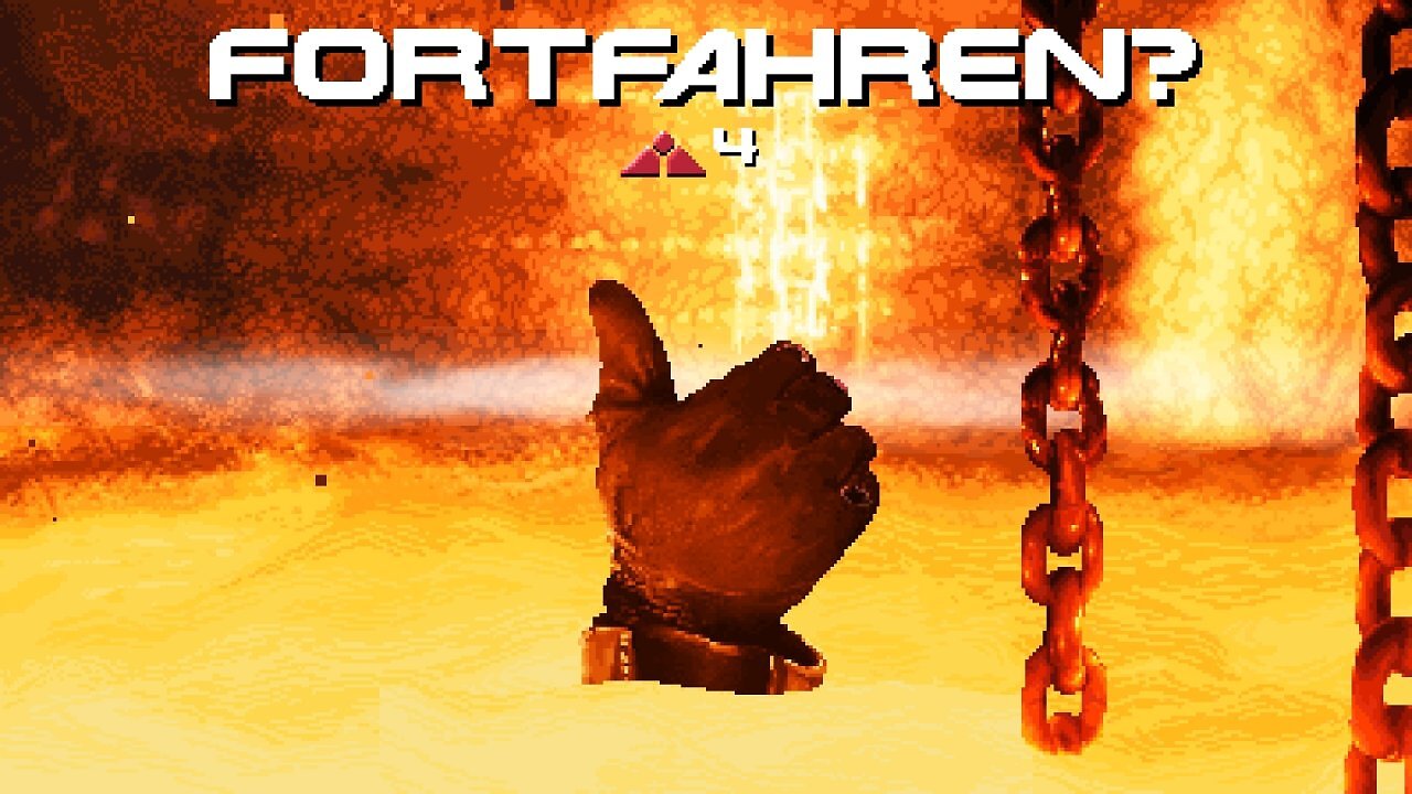 Ab dem normalen Schwierigkeitsgrad verbraucht ihr bei jedem Bildschirmtod ein Leben. Sind alle verbraucht, ist das Spiel vorbei.