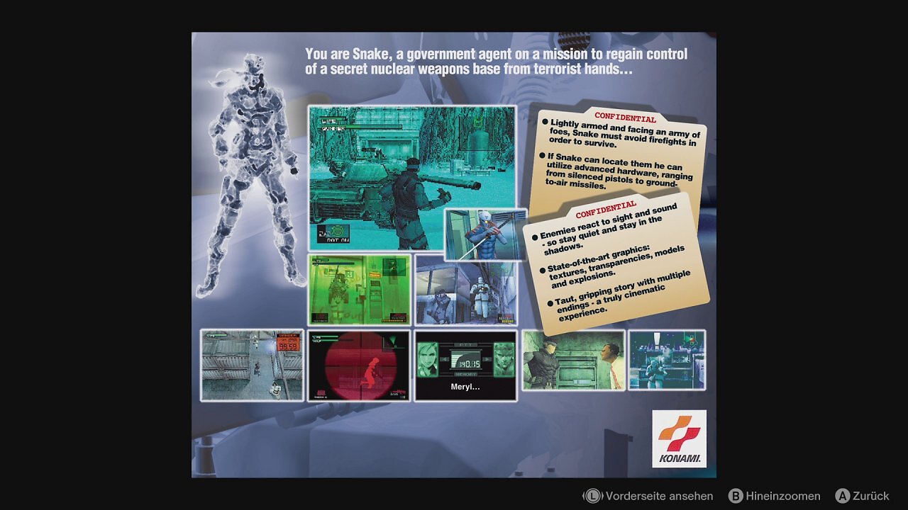 [13/12/2025] Zu Zeiten von Metal Gear Solid hatten Spieleverpackungen noch deutlich mehr zu bieten als heute - inhaltlich und teils auch spielerisch.
