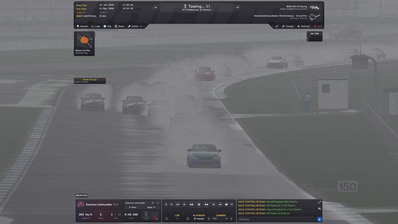 [16/01/2026] Regen ist noch recht neu in iRacing. Erst seit dem Jahr 2024 wird es hin und wieder feucht auf den Strecken.