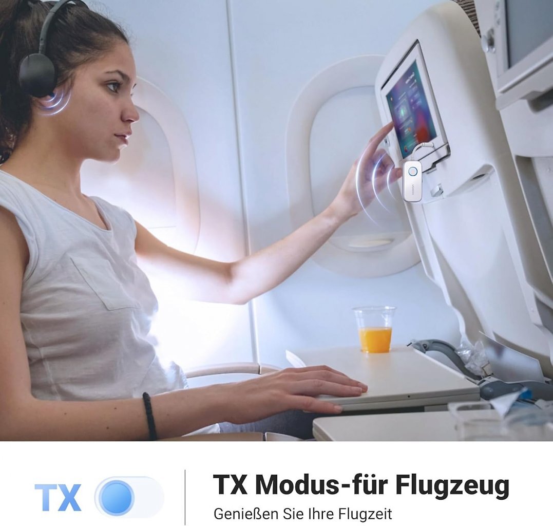 AirPods im Flugzeug nutzen? Dieser Bluetooth-Adapter kostet gerade keine 20 Euro