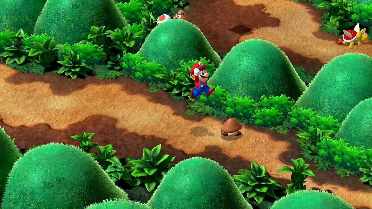[31/03/2026] Am 17. November 2023 erschien Super Mario RPG in technisch aufgepeppter Form noch einmal für die Switch. Diesmal kam die Unity Engine zum Einsatz.