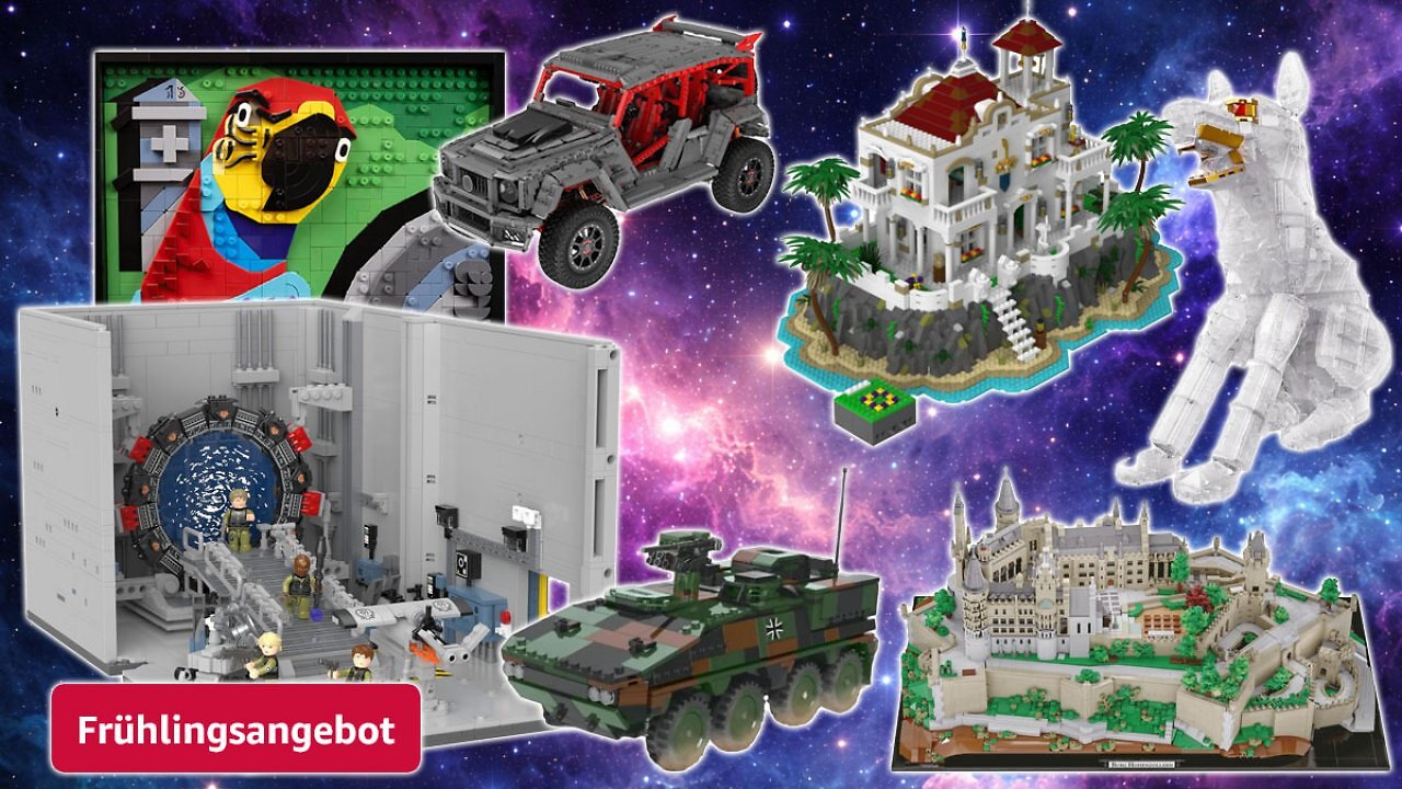 [10/03/2026] Gilt nicht lange: Bluebrixx bei Amazons Spring Sale - Stargate, drei ???, Brabus, Panzer und mehr (1)