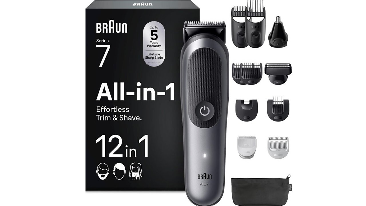 Dieser Bart- und Nasenhaartrimmer ist auch eine Haarschneidemaschine: Braun Series 7 mit 39% Rabatt
