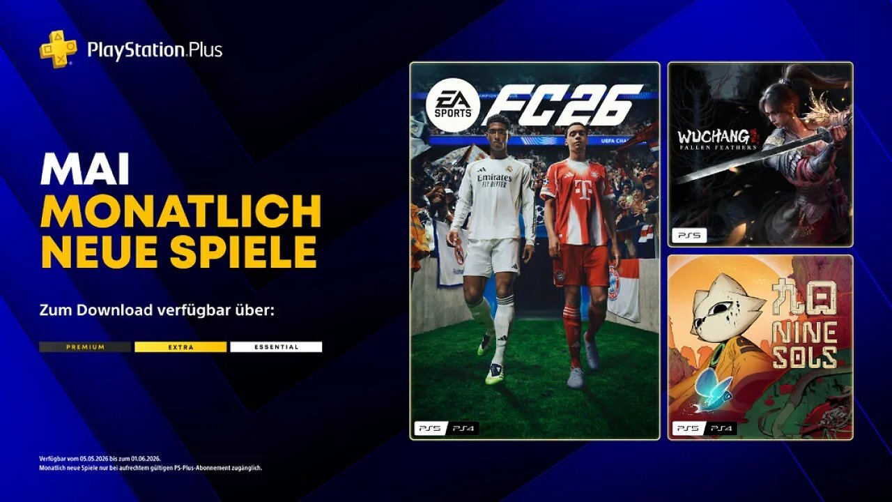 [30/04/2026] EA Sports FC 26 ist eines der Spiele im Abonnement von PlayStation Plus im Mai.