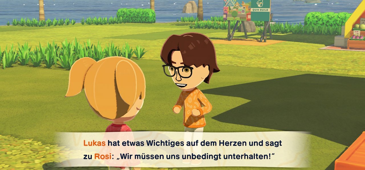 [15/04/2026] Manchmal könnt ihr für Konversationen zwischen Miis eigene Themen vorgeben. Das ist besonders lustig.