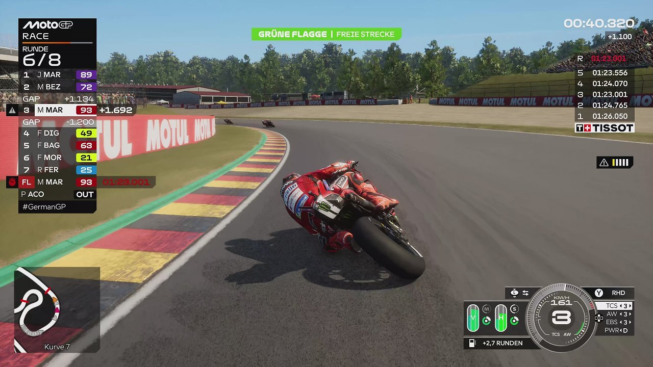 [07/05/2026] Die MotoGP ist das Pendant der Formel 1 auf zwei Rädern. Mit über 300 Sachen jagen die Piloten unter anderem über den deutschen Sachsenring.
