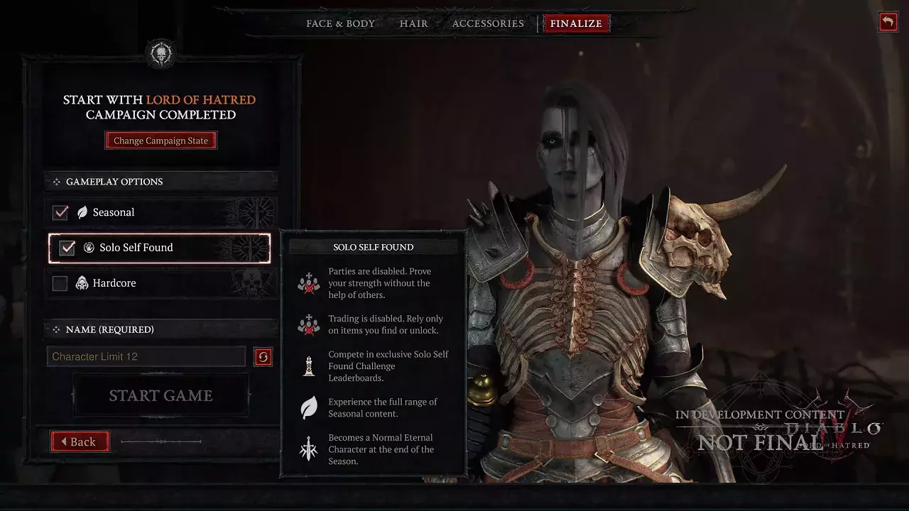[29/05/2026] so stellt ihr den Selbstfinder-Modus (SSF, Solo Self Found) in Diablo 4 ein.