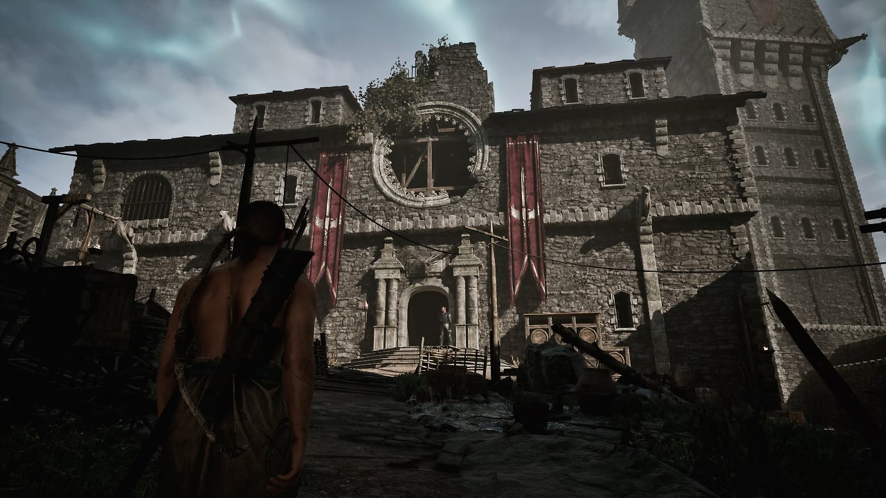 Ein großes Haus inmitten der Burg im Gothic Remake.