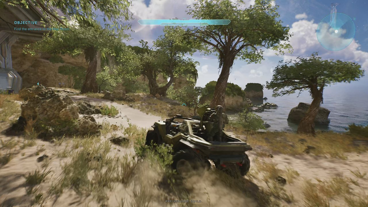 Der Warthog steuert sich auf Wunsch genauso wie im Original. Wer mag, wählt eine zweite Steuerungsoption.
