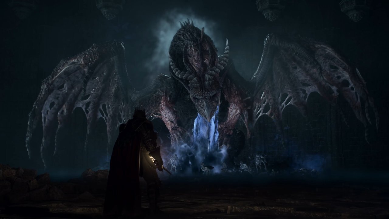 [10/06/2026] Dragon's Dogma schafft es immer wieder darzustellen, wie mächtig und groß Drachen im Vergleich zu Menschen sind.
