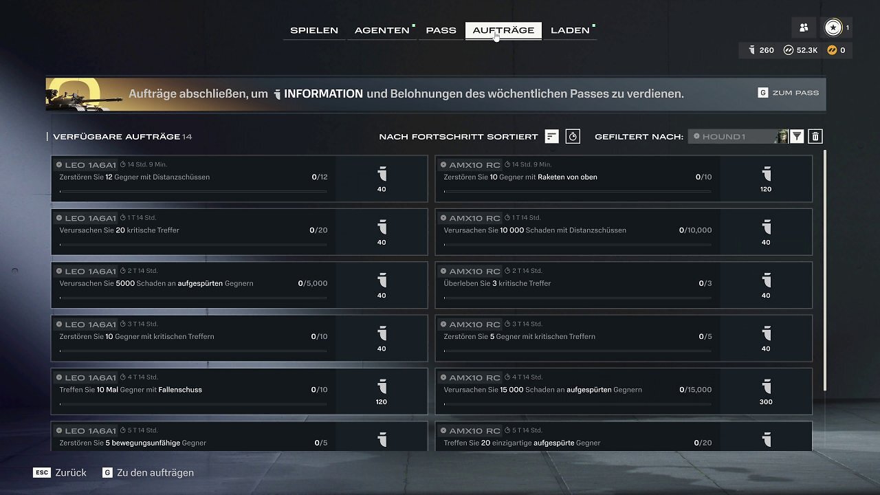 [05/06/2026] World of Tanks HEAT: Es mangelt nicht an Aufgaben, die wir erledigen können, um Credits zu sammeln.&nbsp;