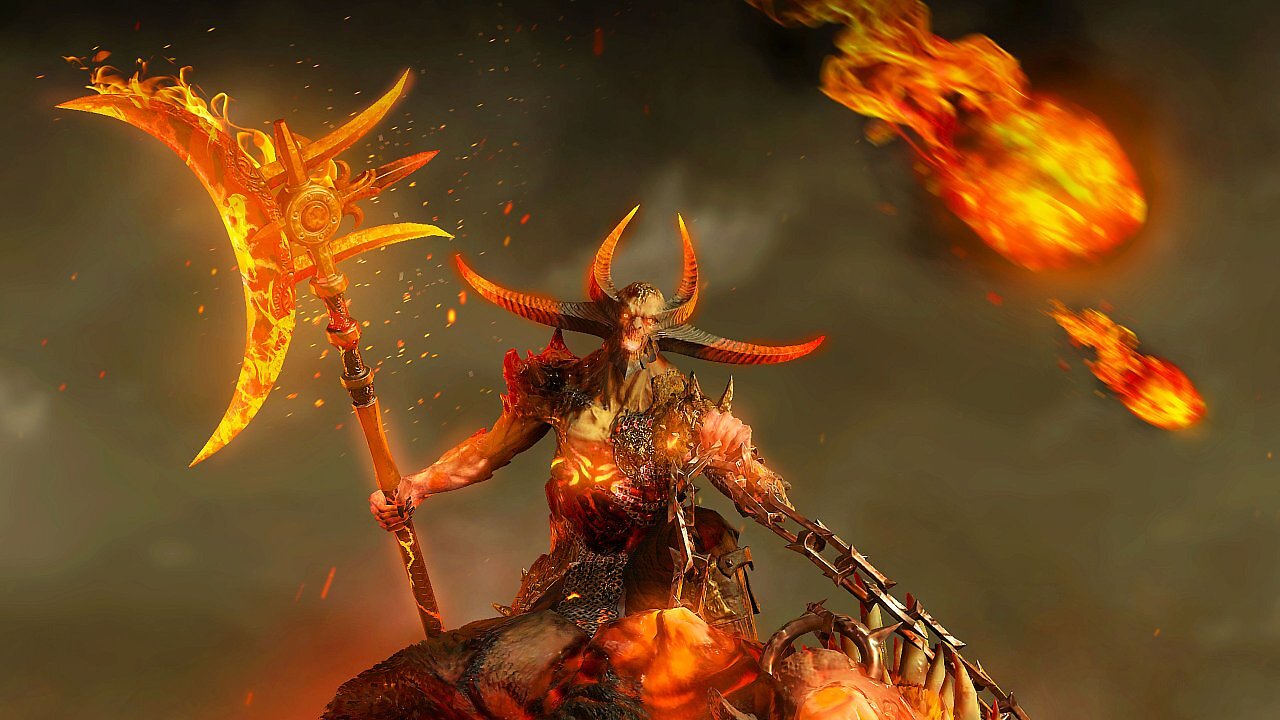 [19/06/2026] Feuriger Endgegner: Astaroth demonstriert die Macht elementarer Angriffe, die sich im Spiel in Form von tödlichen Elite-Monster-Affixen wie „Feuerverzaubert“ oder „Mörser“ widerspiegeln.