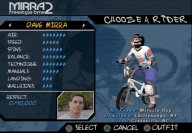 Dave Mirra Freestyle BMX 2 - Cheats