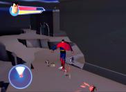 Superman schwebt über dem grausigen Geschehen.