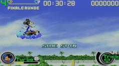 Mickey macht einen Side-Spin.
