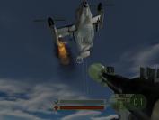 Dank der Cheats macht der Heli nur kurz Ärger.