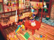Allerlei Waffen und zerstörbare Elemente wie Tische und Stühle machen den Reiz von Power Stone aus. 
BILD: PLAYZONE