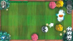 Farblich zueinander passende Kugeln lösen sich bei Berührung auf und füllen das Punktekonto. 
BILD: PLAYZONE