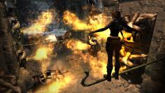 Tomb Raider:Underworld - Die berühmte Archäologin Lara Croft hangelt sich ebenfalls durch fatale Feuerfallen in alten Tempelanlagen. Jetzt kennt ihr auch den Grund, weshalb Ms. Croft immer nur wenig Kleidung trägt.