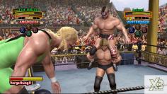 In Tag-Team-Kämpfen beherrschen die Wrestler sogar Finishing Moves.
