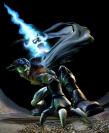 Das Schicksal hatte es nicht gut mit ihm gemacht: Raziel musste eine Verwandlung zu einem seelenverschlingenen Monstrum durchmachen und durstet nun nach Vergeltung an dem Vampirfürsten Kain, der ihm diese Qual eingebrockt hat. (Legacy of Kain-Reihe)