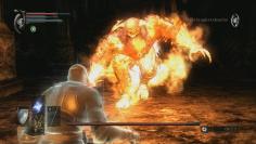 [b]Demon's Souls[/b] - Auch der Dark Souls-Vorgänger zeigte euch gant schnell die Grenzen auf. Ohne gute Ausrüstung war der Flammen-Dämon nicht zu besiegen.