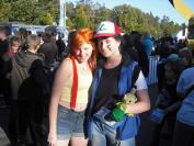 Ash und Misty: 2 Cosplayer haben ihren Spaß.