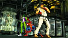 Comic zum Spielen: Wie schon Street Fighter 4 kommt auch MVC 3 im hübschen Cel-Shading-Comic-Look daher.