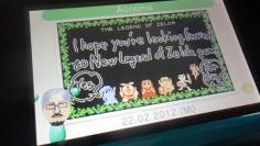 Zelda-Nachricht von Eiji Aonuma auf dem Nintendo 3DS