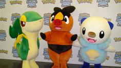Auch die drei Starter-Pokémon der aktuellen Generation waren dabei.